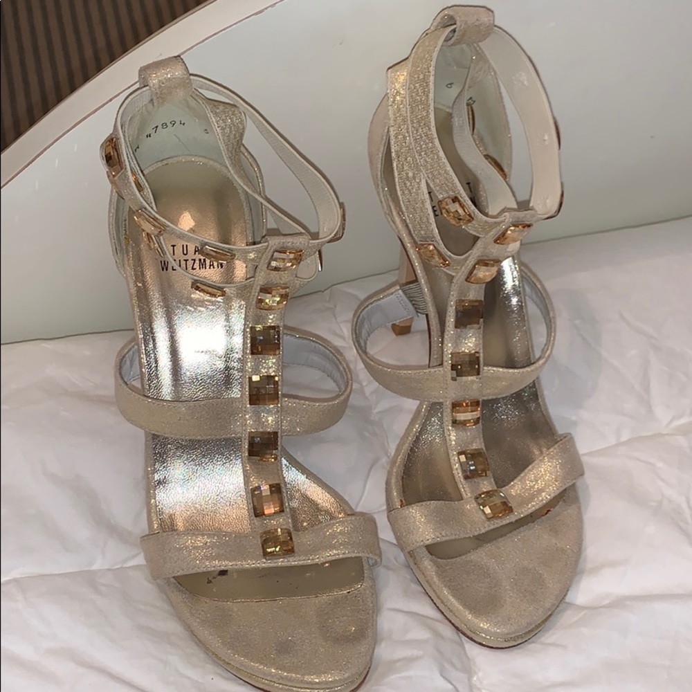 Stuart Weitzman jeweled heels